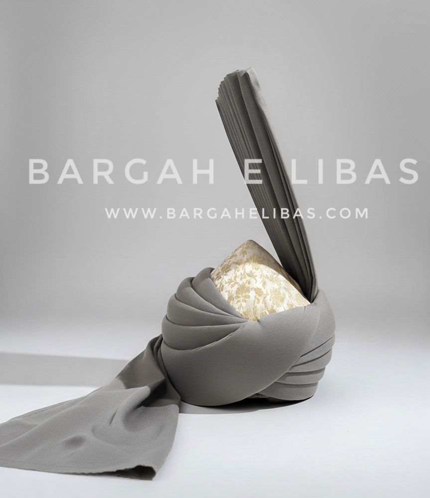 Grey Shahi Taaj Pagdi