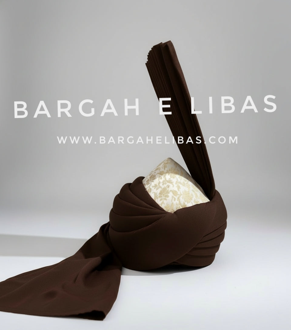 Brown Shahi Taaj Pagdi